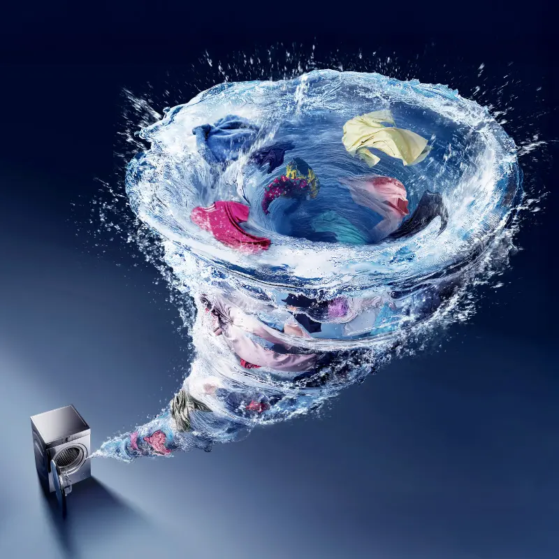 Washer Dryer — Fungsi basuh dan kering